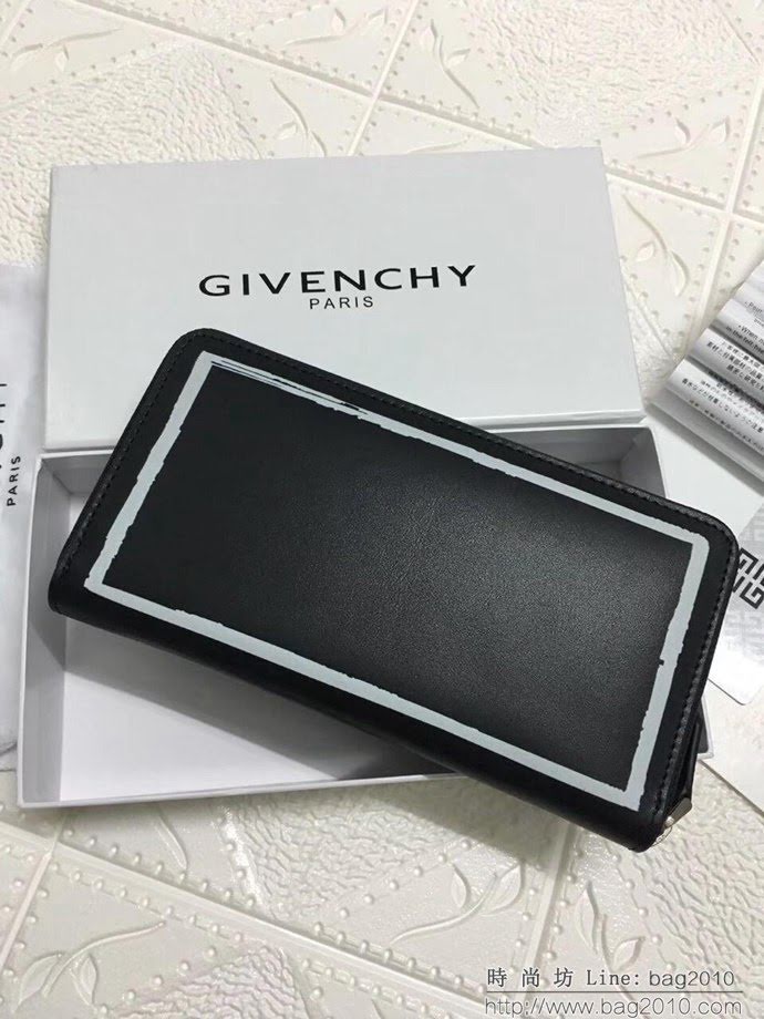 GlVENCHY紀梵希 2018最新 熱賣款式 專櫃品質 頂級進口牛皮 原版五金 拉鏈錢包 091888  tsg1008
